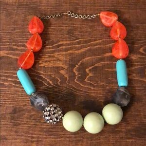 J. Crew Ball multicolored necklace